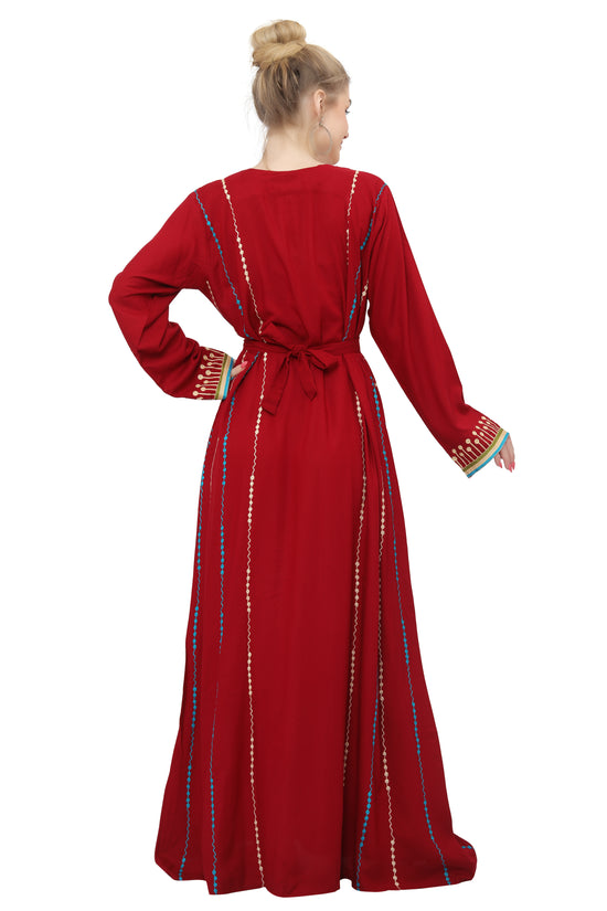 Embroidered Maxi Arabian Party Wear