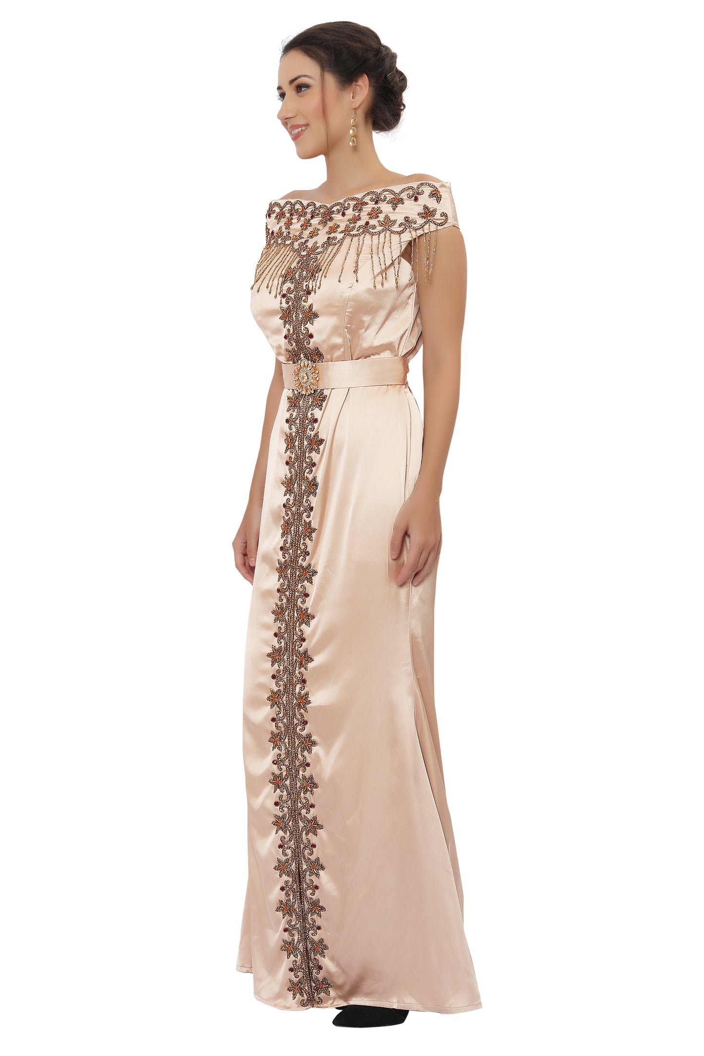 Takchita Kaftan Gown for Women with Embroidered Dress