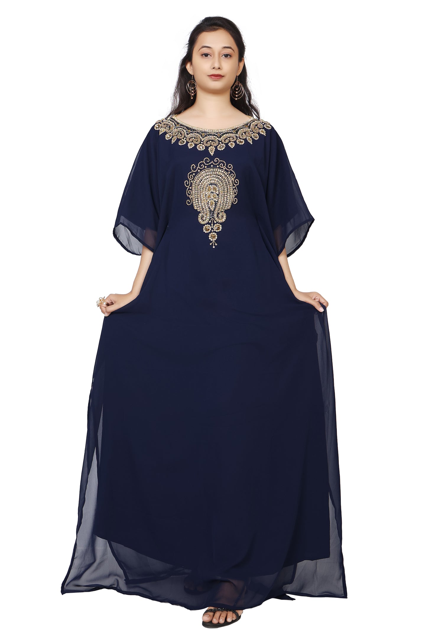 Designer Abaya Haute Coutre Farasha Maxi Gown - Maxim Creation