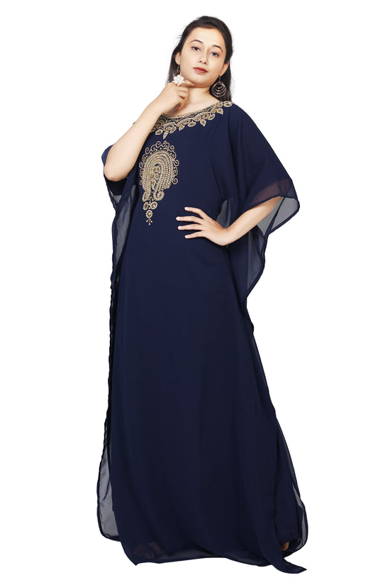 Designer Abaya Haute Coutre Farasha Maxi Gown - Maxim Creation