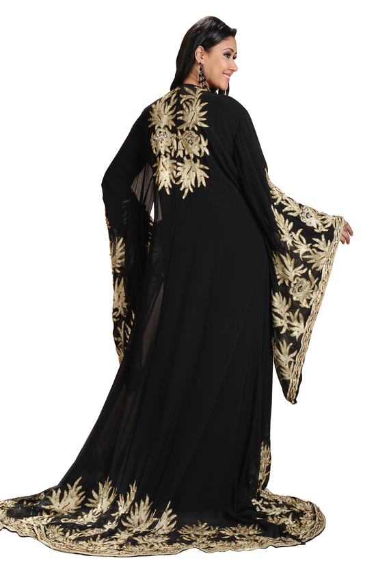 Jalabiya Machine Embroidered Caftan - Maxim Creation