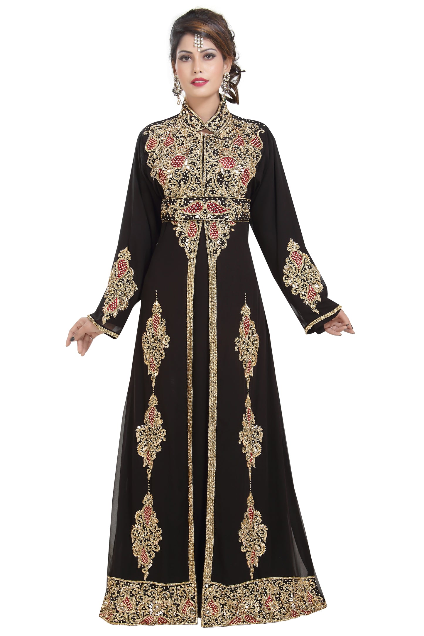Traditional Jellabiya Gown Persian Designer Abaya - Maxim Creation