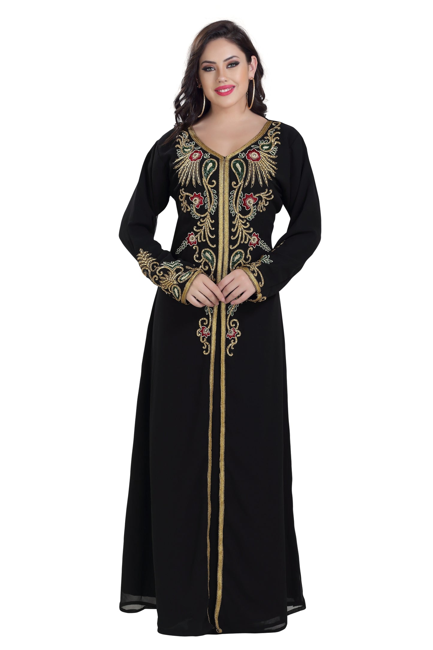 Arabian Abaya Designer Kaftan Dress - Maxim Creation
