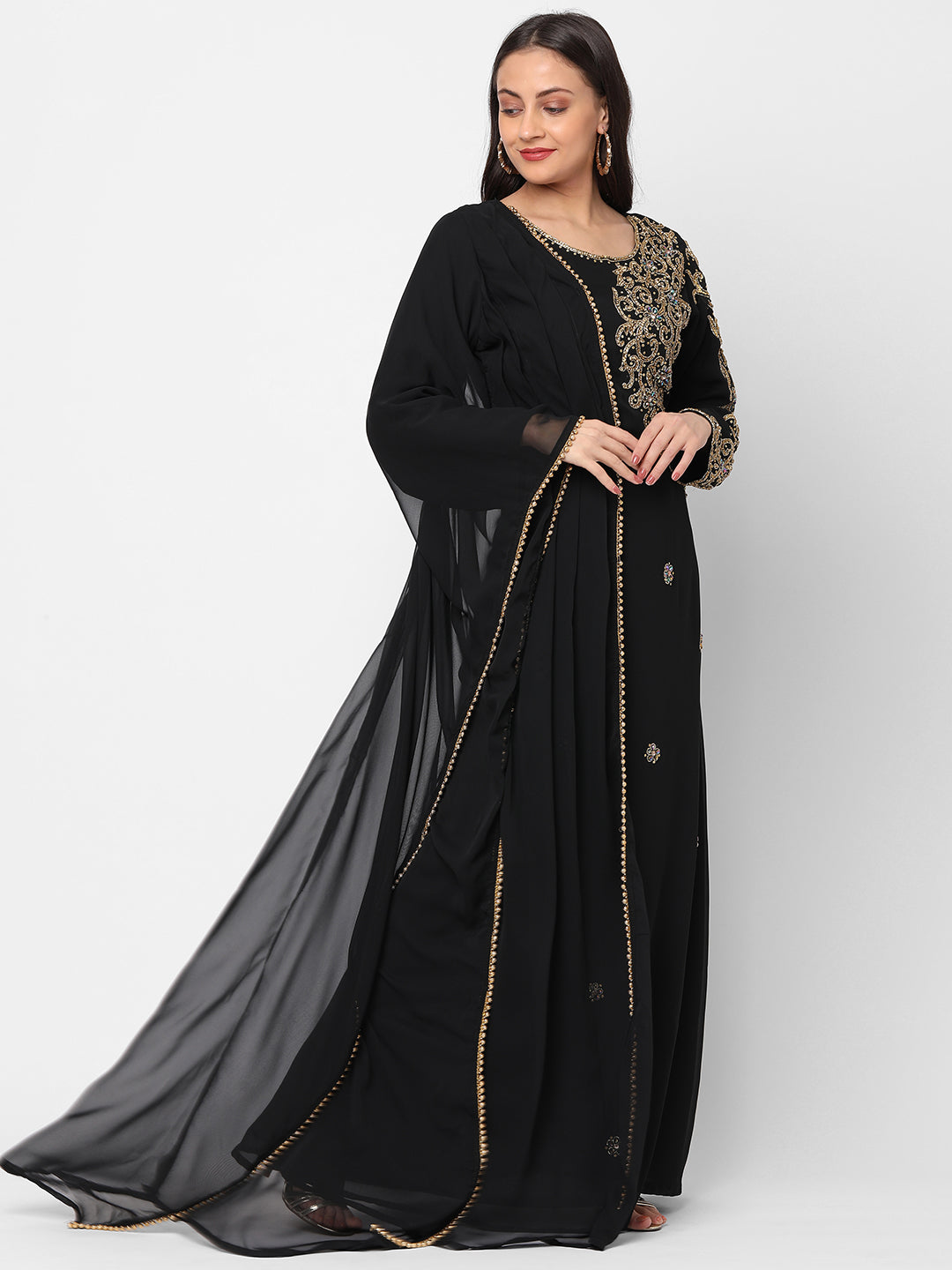 Arabian Jalabiya Evening Party Gown - Maxim Creation