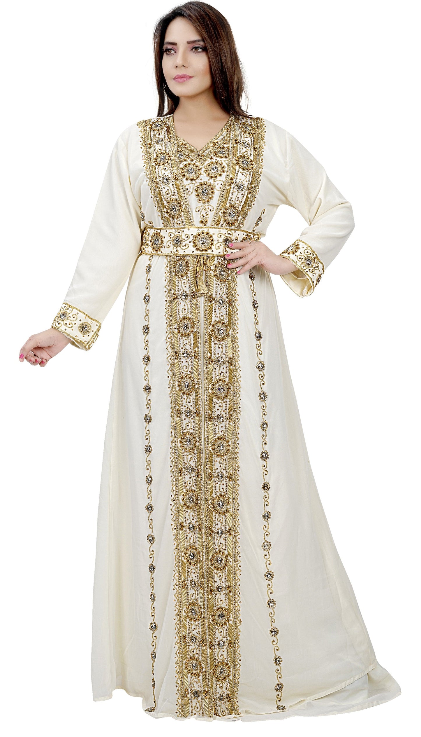 Arabian Jellabiya Long Sleeve Dress - Maxim Creation