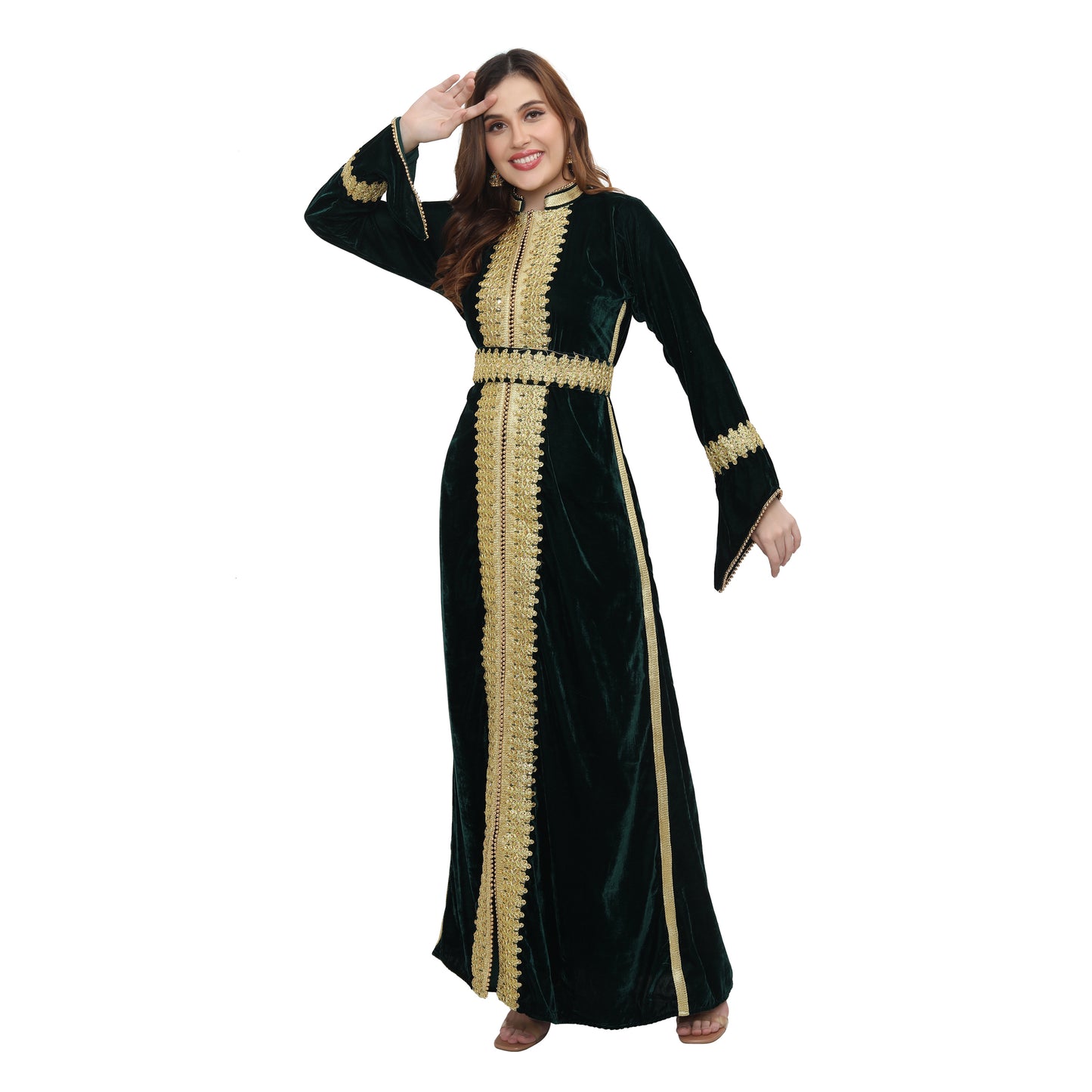 Velvet Kaftan for Women Bohemian Caftan Dress - Maxim Creation