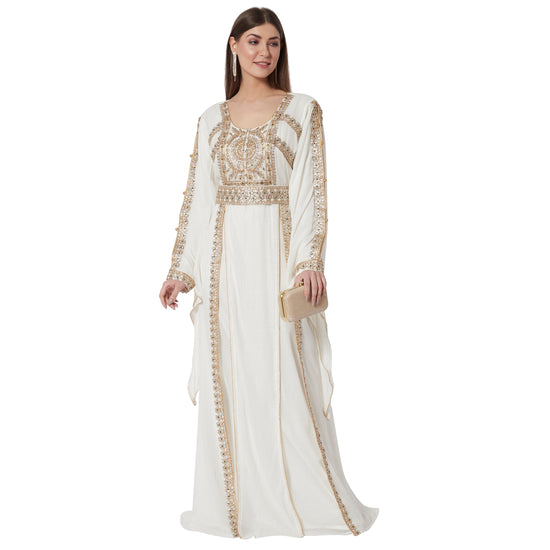 Henna Tea Party Traditional Arabic Kaftan Gown - Maxim Creation