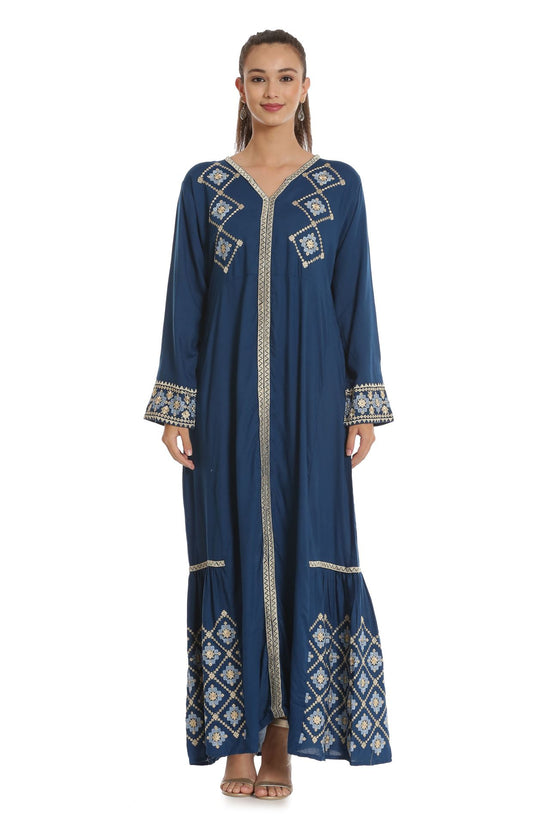 Designer Kaftan Long Maxi Dress - Maxim Creation