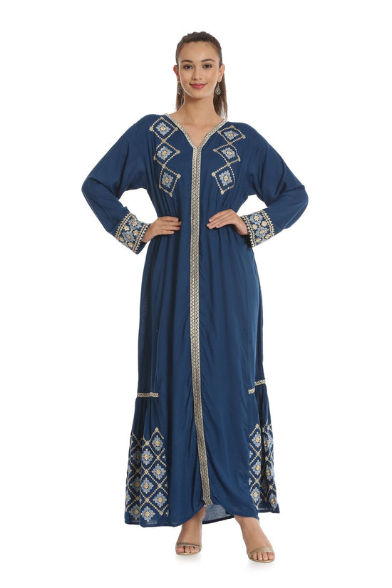 Designer Kaftan Long Maxi Dress - Maxim Creation