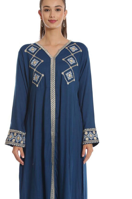 Designer Kaftan Long Maxi Dress - Maxim Creation