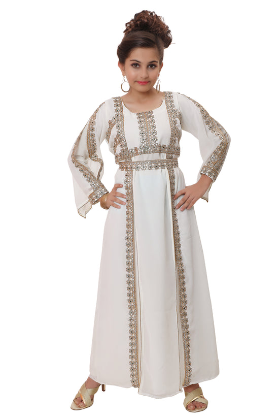 Henna Tea Party Traditional Arabic Kaftan Gown - Maxim Creation