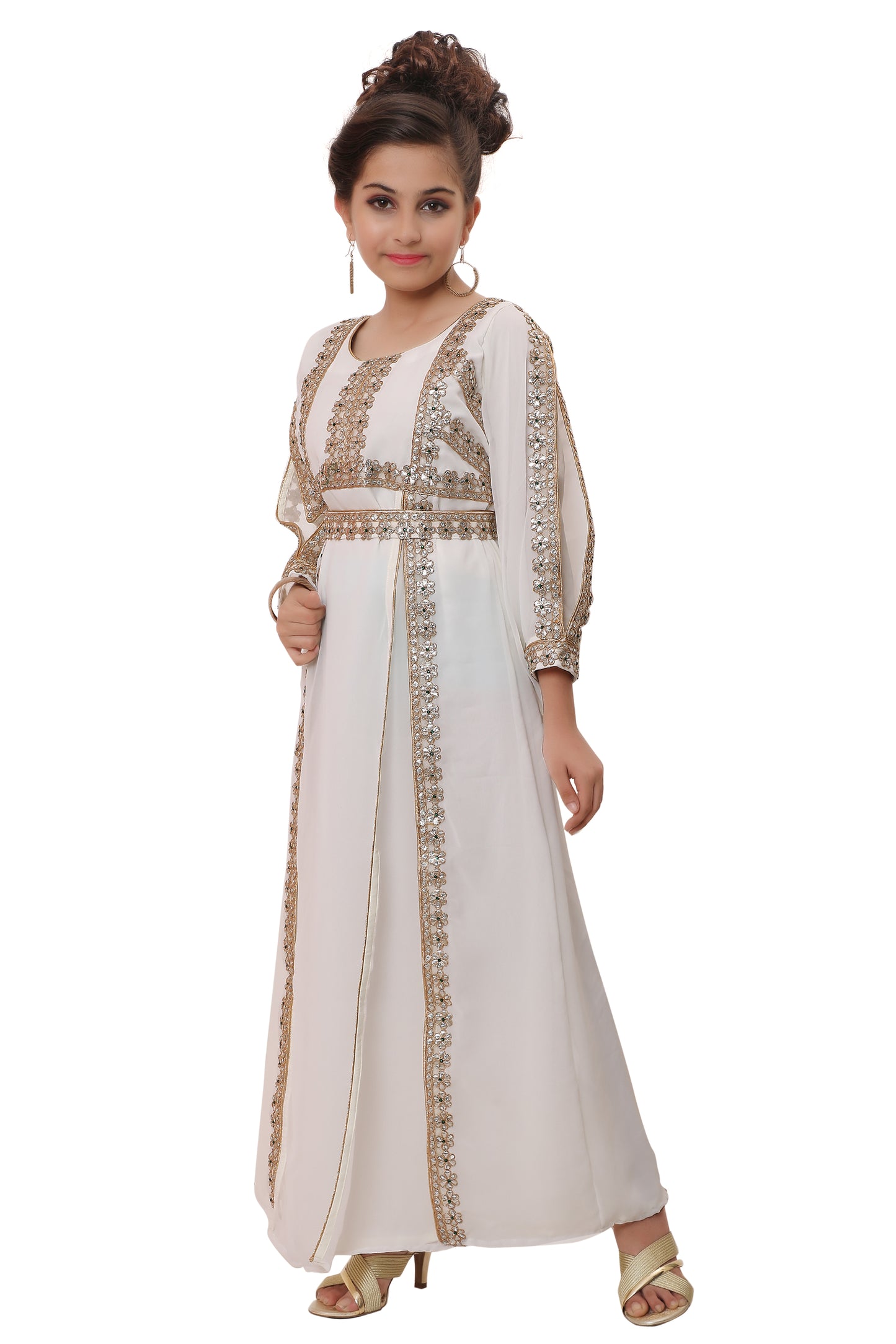 Henna Tea Party Traditional Arabic Kaftan Gown - Maxim Creation