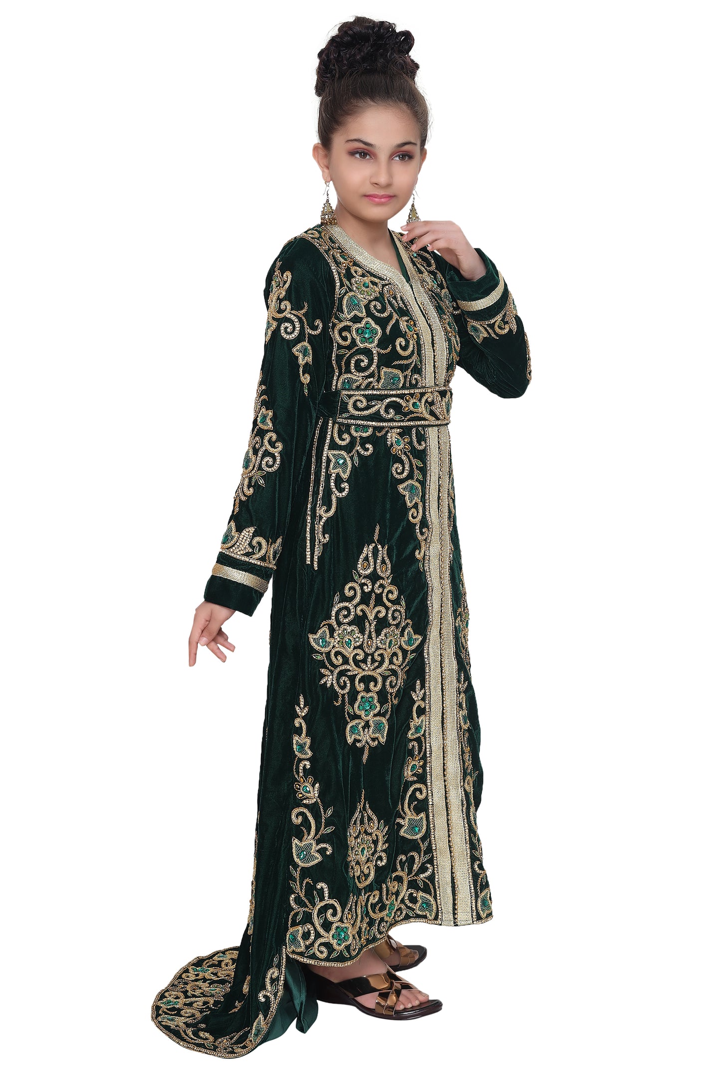 Embroidered Kaftan Party Wear For Kids - Maxim Creation