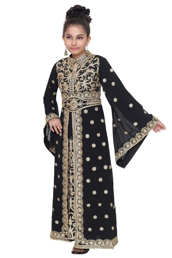 Arabian Djellaba Maxi Embroidered Dress - Maxim Creation