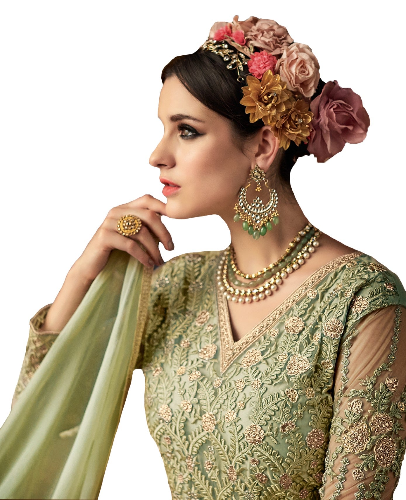 Henna Dress Walima Gown Bridesmaid Long Maxi 104 - Maxim Creation