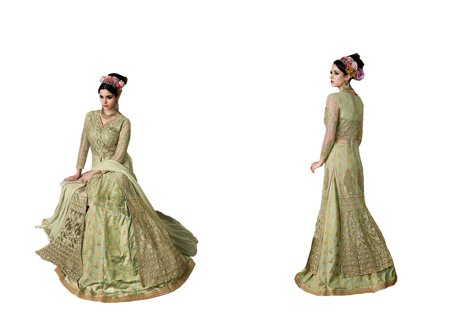 Henna Dress Walima Gown Bridesmaid Long Maxi 104 - Maxim Creation